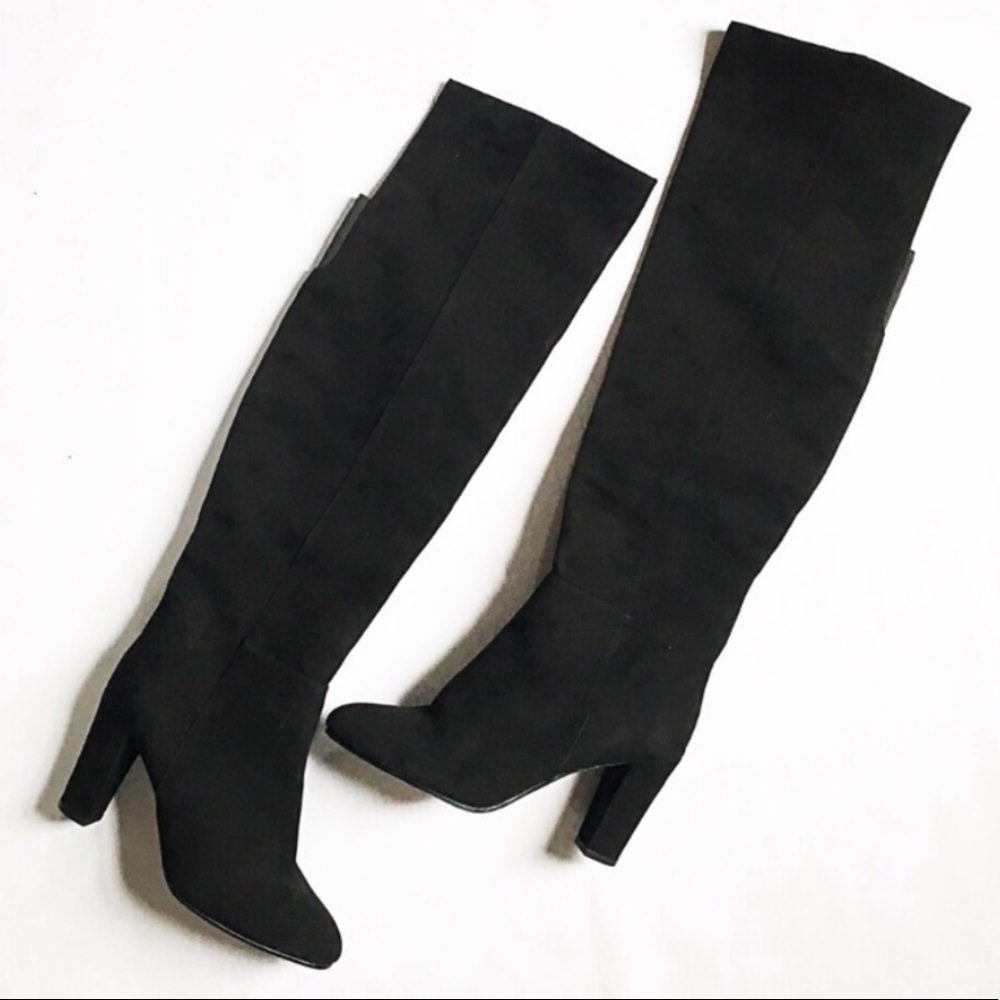 Halogen ‘Noble’ over the knee boot - size 7 black